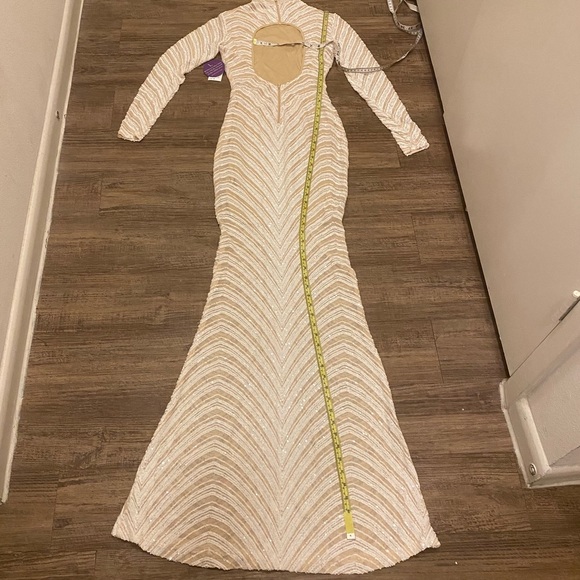 Madeline Sequin Mesh Formal Dress - Picture 6 of 9